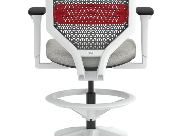 Solve ReActiv Back Stool with White Frame