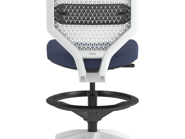 Solve ReActiv Back Stool with White Frame