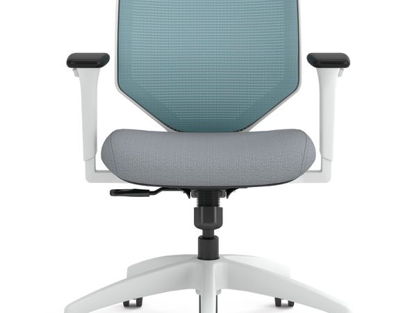 Solve Mesh Back Task Chair with White Frame