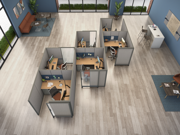 Abound cubicles and Ignition task chairs
