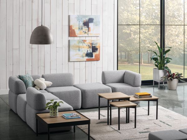 SoCo with Sculpt tables and planter