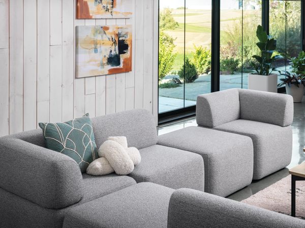 SoCo with Sculpt tables and planter