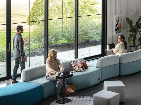 SoCo with Sculpt tables and Flock seating