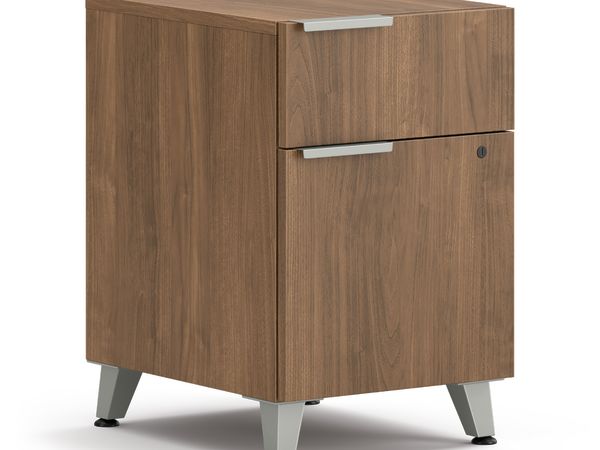 Box/File Pedestal, Footed