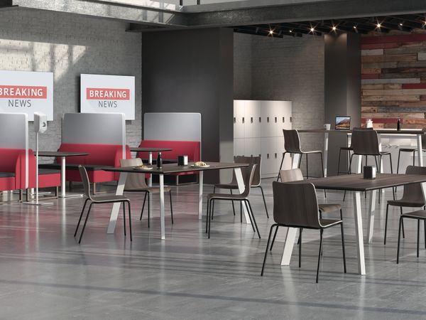 Astir Seating and Ruck Seating with Preside Tables.