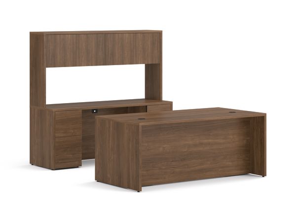 10500 Series Desk Credenza Stack in  Pinnacle Laminate.