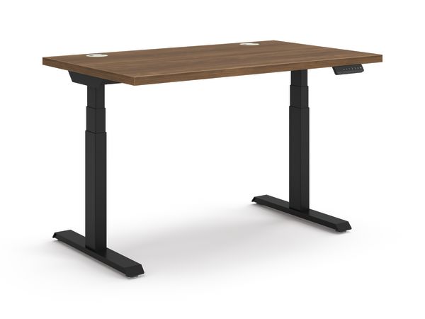 Coordinate Height Adjustable Table in Pinnacle Top and Black Base