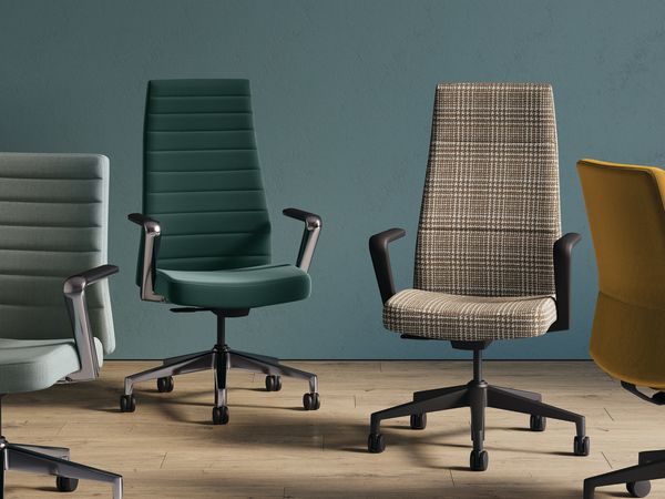 HON Cofi Conference chairs in Brushed Canvas, Wright, and Perrito fabrics from HBF Textiles
