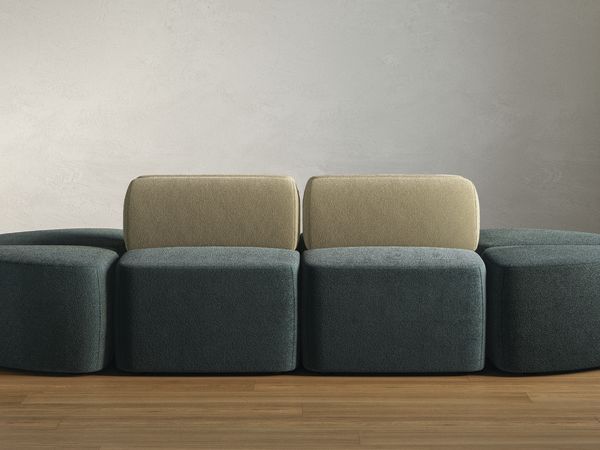 HON SoCo Lounge Seating in Moody Moss fabric from HBF Textiles