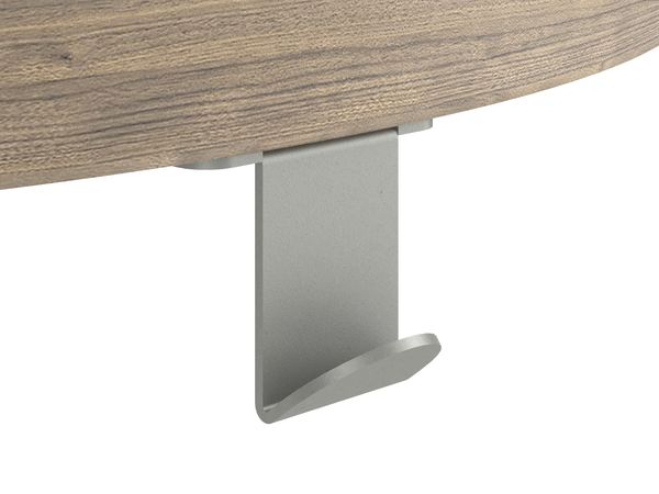 Detail image of backpack hook on a Build desk