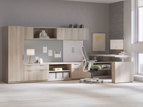 Concinnity desking with Ignition and Flock Seating.