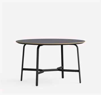 THE CAFE TABLE Black Steel 4pin φ100 Still Café Table | Clean lines