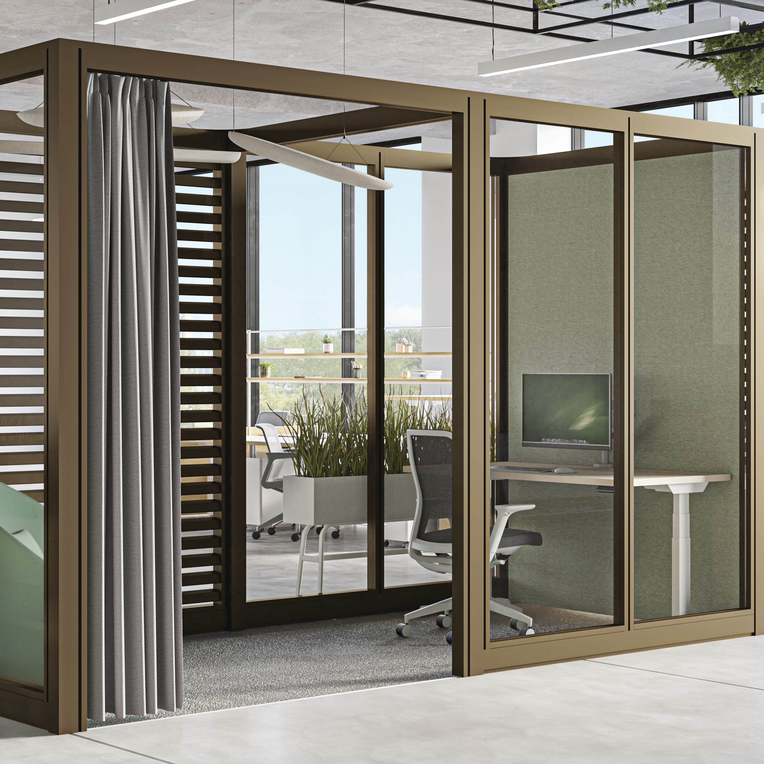 Allsteel Beyond Freestanding Focus Rooms