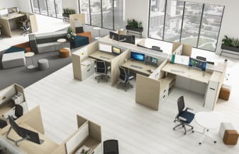 Allsteel, Systems, Allsteel's gallery panels are the modern office solution.