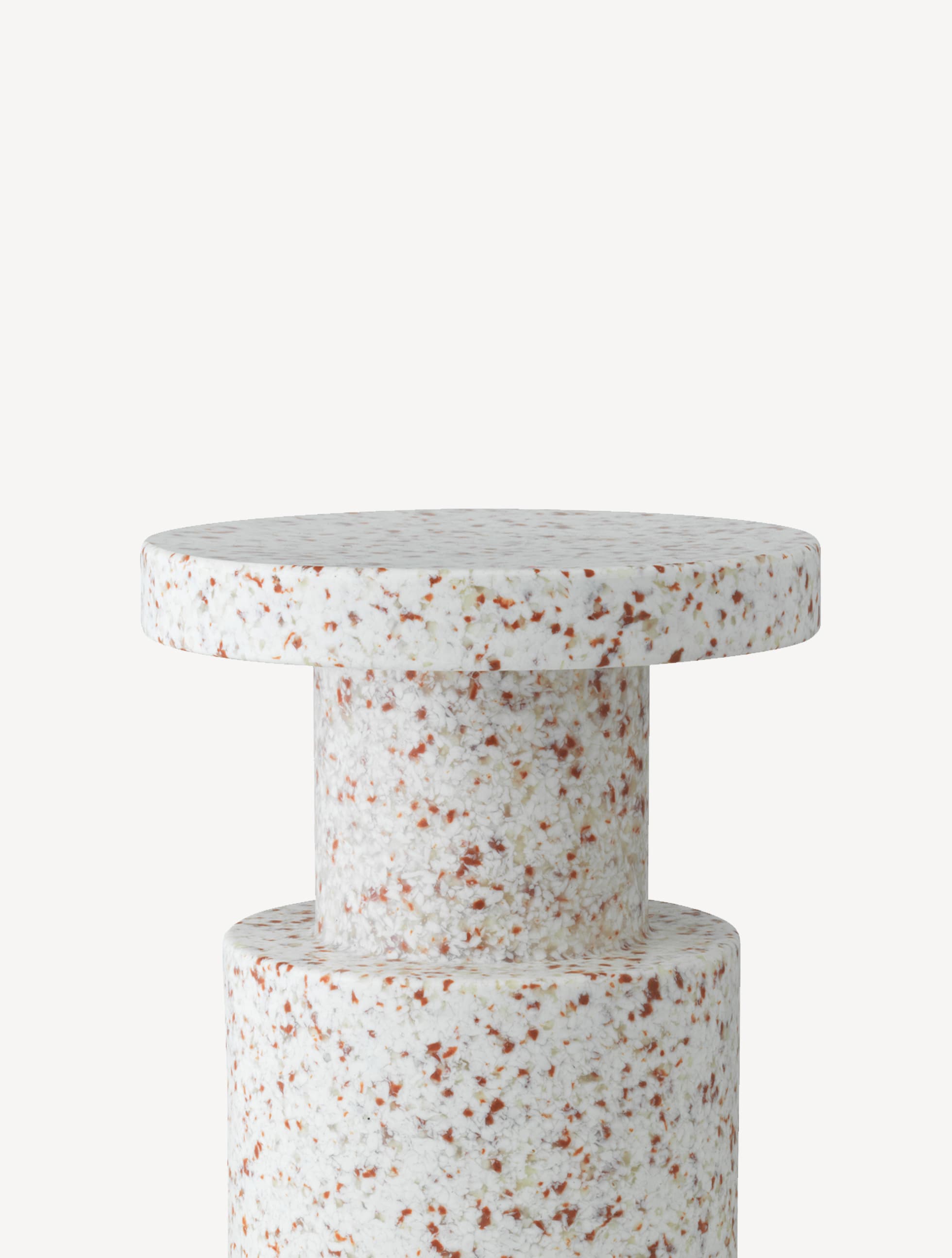 Normann Copenhagen Bit stool / table in white multi polyethylene.