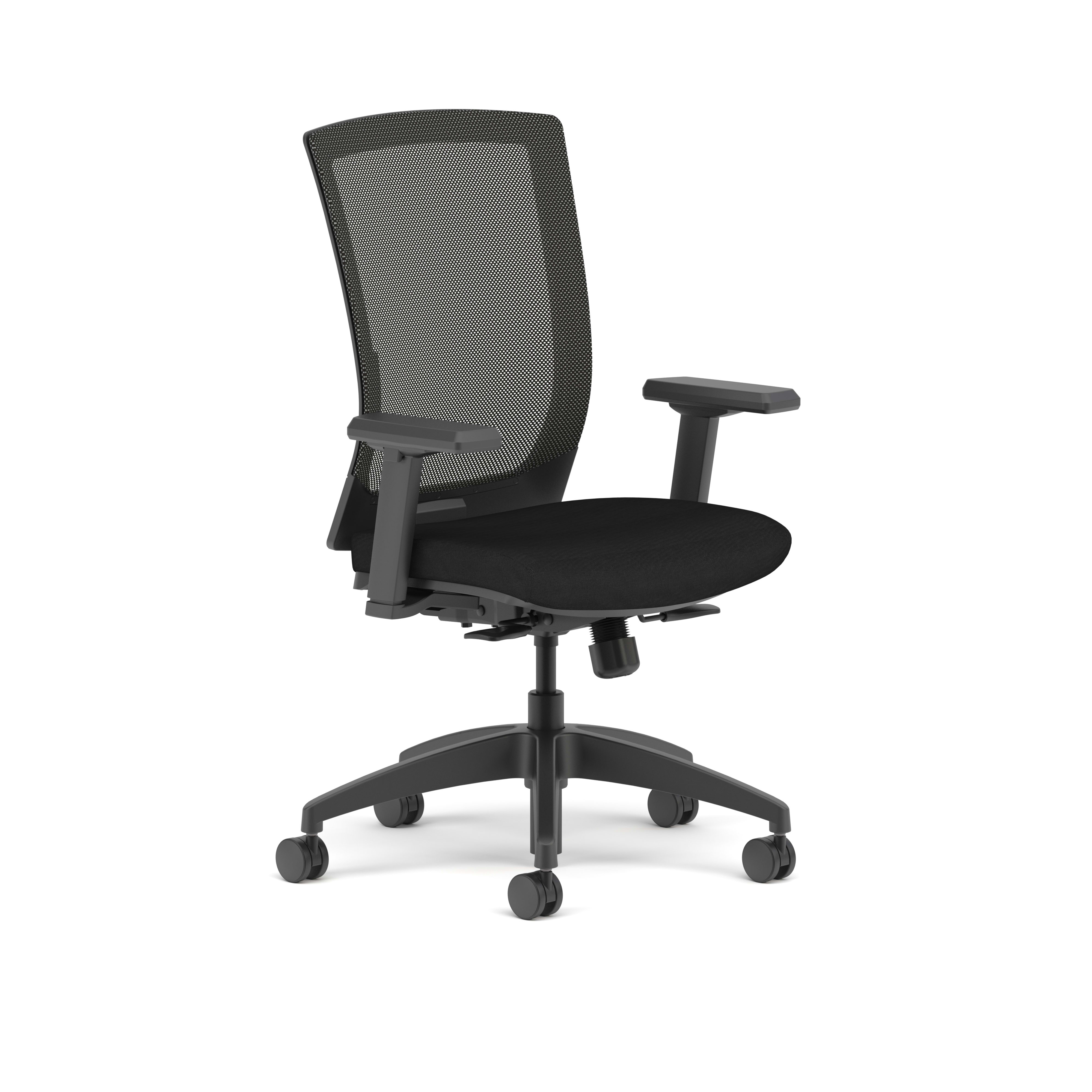 Allsteel, Quip is an ergonomic task chair designed to support you all day with intuitive controls and infinite color