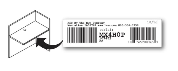 Serial Number Locator Chairs