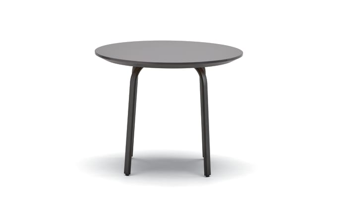 Black, casual side table.