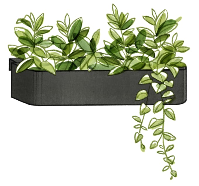 Capsule by Allsteel Gallery Panel Planter