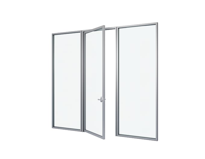 Pivot Door Partial Strike Door Frame Cylindrical Leverset