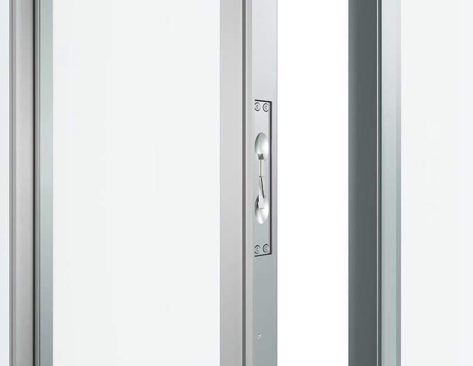 Hinged Double Doors Full Strike Door Frame Cylindrical Leverset Double Active Inactive  Active Door Inactive Door Astragal