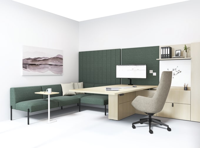 Gunlocke Silea Modern Leader Multifunction Office