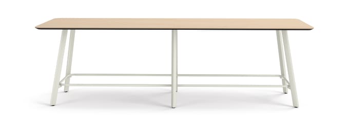 Admix built-up rounded rectangle bar-height meeting table