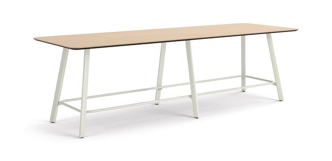 Admix built-up rounded rectangle bar-height meeting table