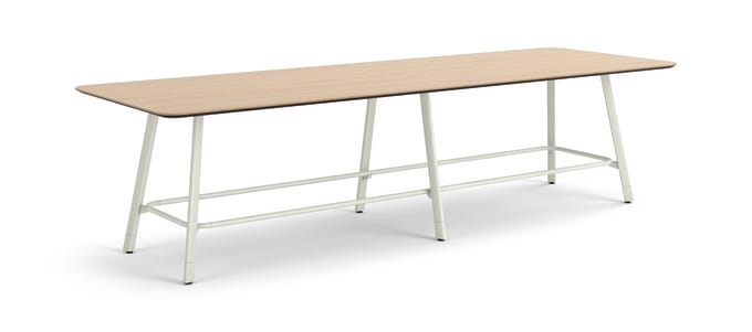 Admix built-up rounded rectangle counter-height meeting table