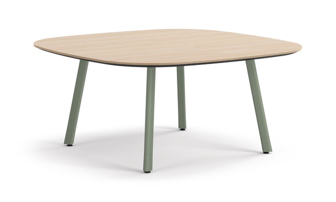 Admix built-up rounded square seated height table