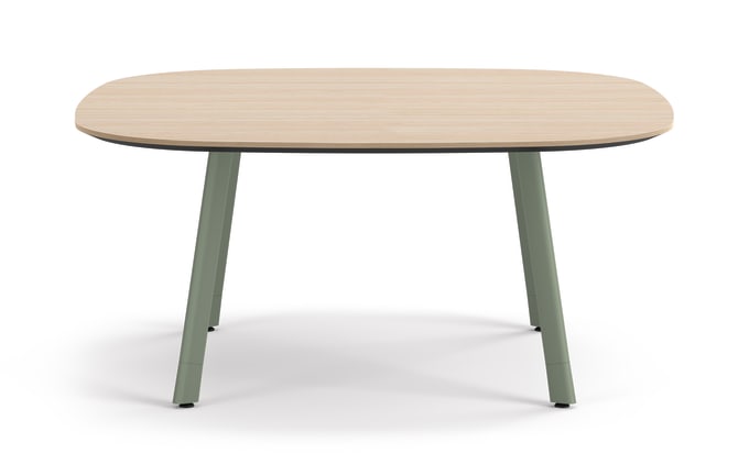 Admix built-up rounded square seated height table