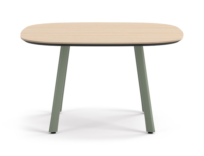 Admix built-up rounded square seated height table