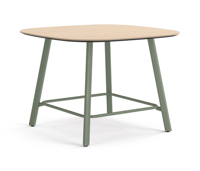 Admix built-up rounded square bar-height table