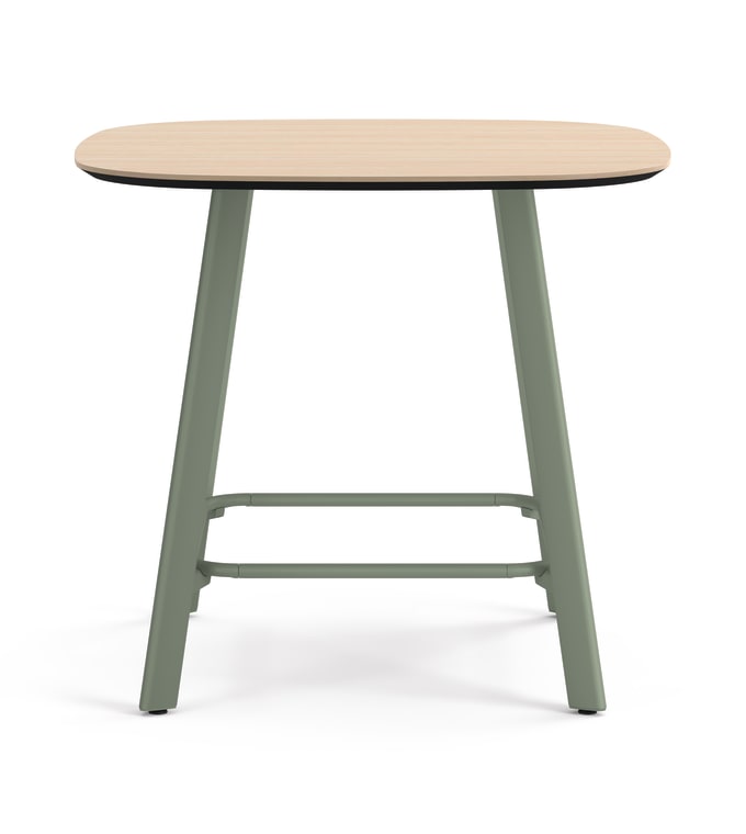 Admix built-up rounded square bar-height table