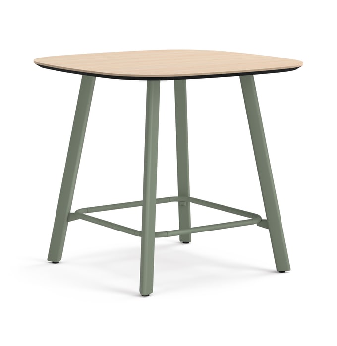 Admix built-up rounded square bar-height table