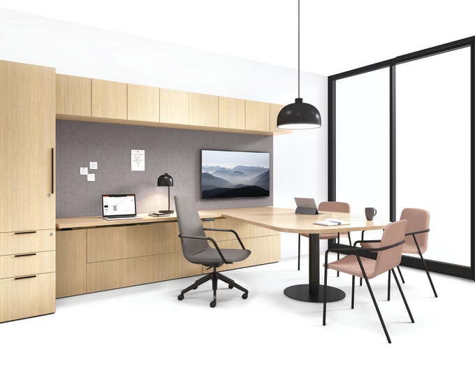 Gunlocke Silea Modern Leader Multifunction Office