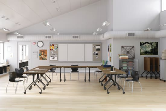 SmartLink Seating, SmartLink Mobile Storage and Between Multi-purpose Tables
