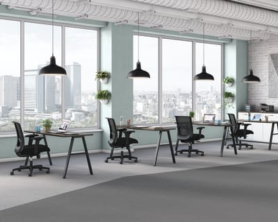 Mod desks with Convergence seating.