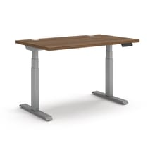 Coordinate Height Adjustable Table in Pinnacle Top and Silver Base