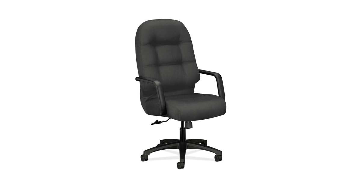 HON Pillow-Soft 2090 Series Executive High-Back Swivel/Tilt Chair, Black