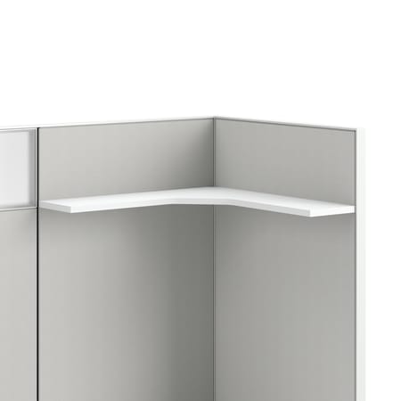 Systems corner shelf