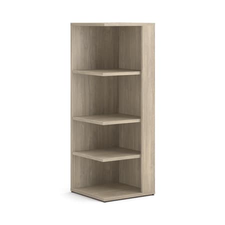 10500 Series square end cap bookshelf with four shelves