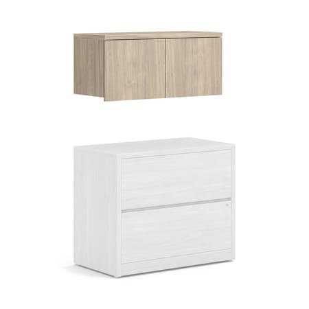 10500 Series wall-mounted storage with laminate doors
