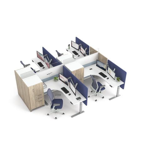 Abound workstation with Cipher seating