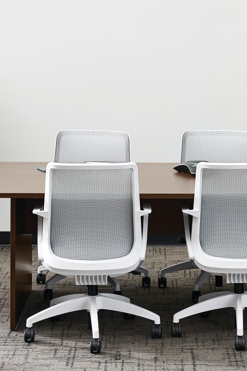 Mod Conference table with Cliq task chairs