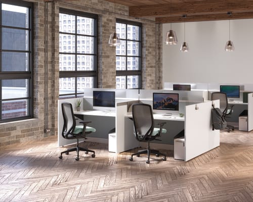 Nucleus Seating with Gallery Panels and Fuse Storage