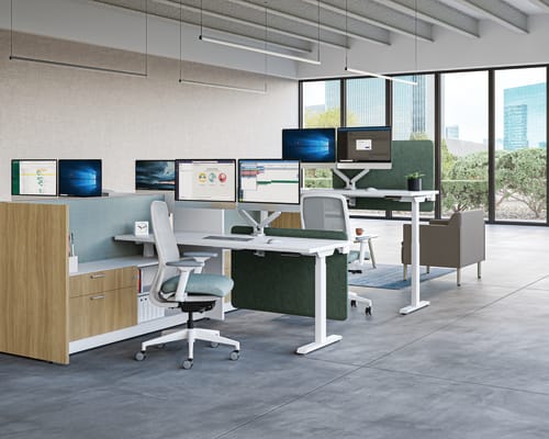 Accelerate with Coordinate Desks and Nucleus Seating.