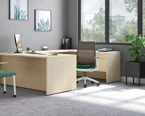 Cipher Seating with 10500 Series Desking.