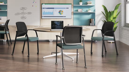 Nucleus Seating with Preside Table and Workwall