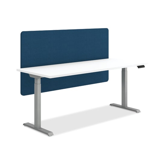 Fabric Fixed Above/Below Universal Screens shown with Coordinate desking